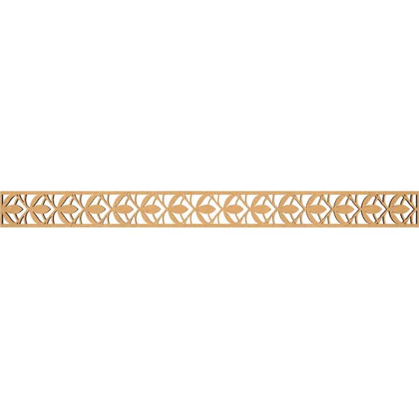 Ekena Millwork Salem Fretwork 0.375 in. D x 46.375 in. W x 4 in. L MDF Wood Panel Moulding