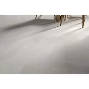 Porto II White 23.62 in. x 23.62 in. Matte Concrete Look Porcelain Floor and Wall Tile (15.5 sq. ft./Case)
