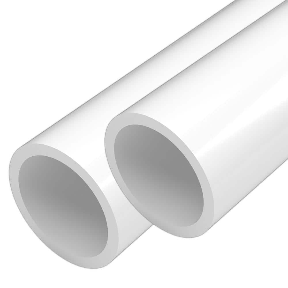 Formufit 2 in. x 5 ft. Furniture Grade Schedule 40 PVC Pipe in White (2-Pack) -  P002FGP-WH-5x2