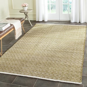Boston Olive 4 ft. x 4 ft. Square Gradient Geometric Solid Area Rug