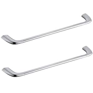 Bathroom 24 in. Wall Mounted Towel Bar Spot Resist Towel Holder in Polished Chrome (2-Pack)