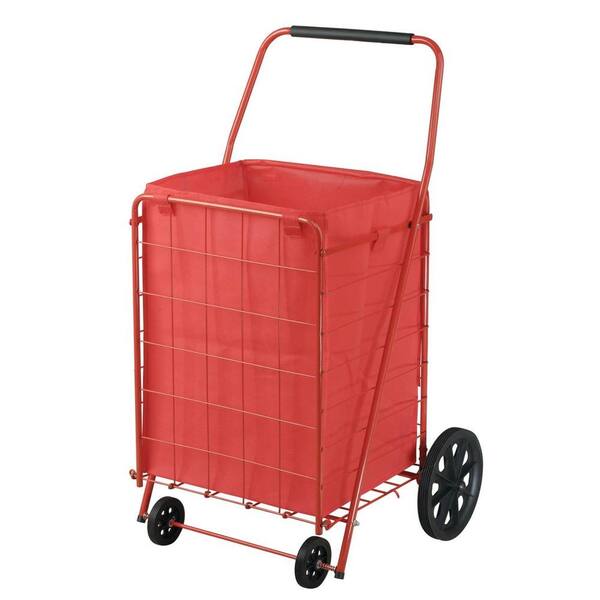 Sandusky 21 in. 4-Wheel Utility Cart with Liner, Red