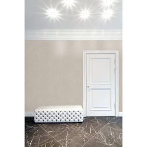 Ambiance Light Blue Metallic Textured Leaf Emboss Vinyl Non-Pasted Wallpaper (Covers 57.75 sq.ft.)