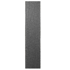 3/8 in. x 5 in. x 5 ft. 9 in. Charcoal Grey Wood Grain Embossed Composite Square Top Fence Picket