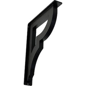 2 in. x 15 in. x 12 in. Wrought Iron Triple Center Brace Bradford Bracket