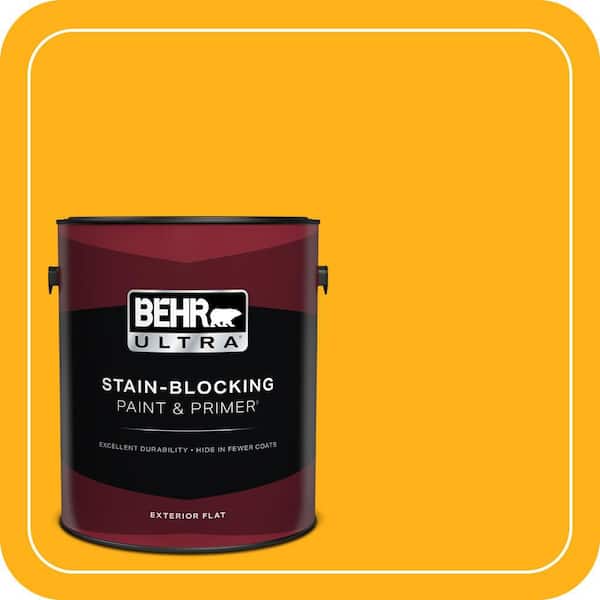 BEHR ULTRA 1 gal. #S-G-340 Sun Ray Flat Exterior Paint & Primer