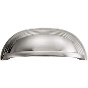 Deco 96 mm Center-to-Center Satin Nickel Cup Pull