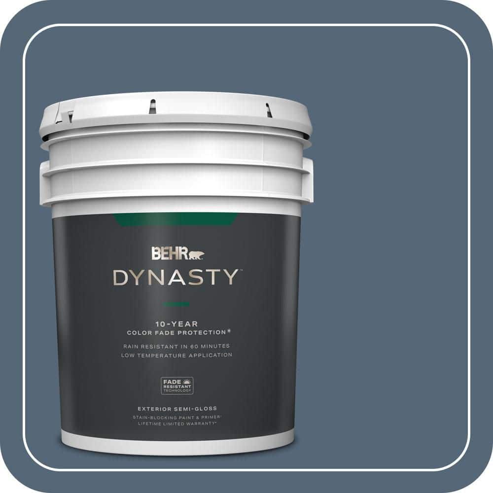 5 gal. #S510-6 Durango Blue Semi-Gloss Exterior Stain-Blocking Paint & Primer price history on PriceWatchPro