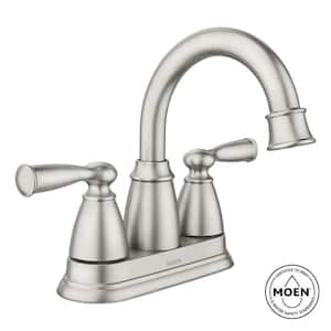Banbury 4 in. Centerset Double Handle Bathroom Faucet in Brushed Nickel