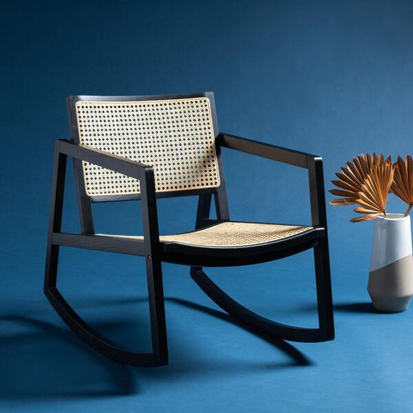 SAFAVIEH Perth Black/Natural Accent Chair