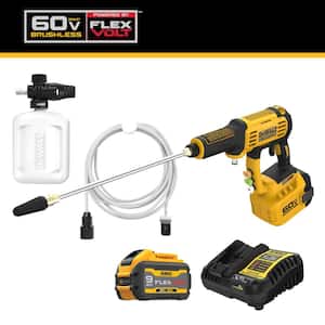 FLEXVOLT 60V MAX 1000 PSI 1.0 GPM Cold Water Cordless Battery Power Cleaner Kit w/(1) FLEXVOLT 3 Ah Battery and Charger