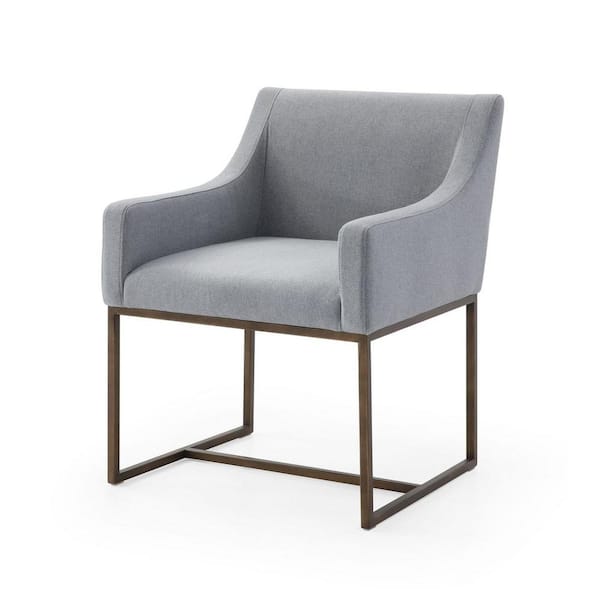 Elijah Modern Grey Fabric Dining Chair