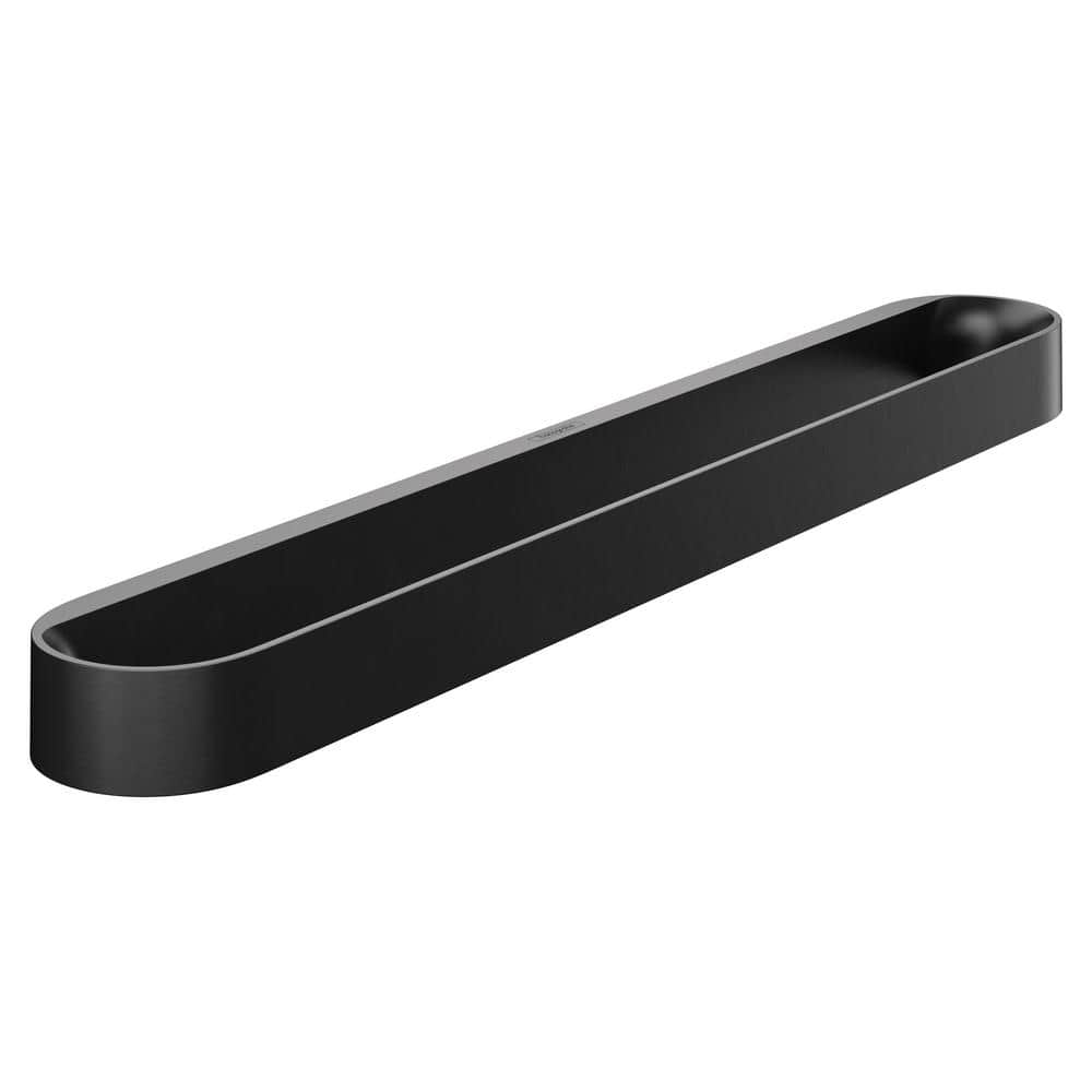 Matte Black Modern Wall Mounted Towel Bar