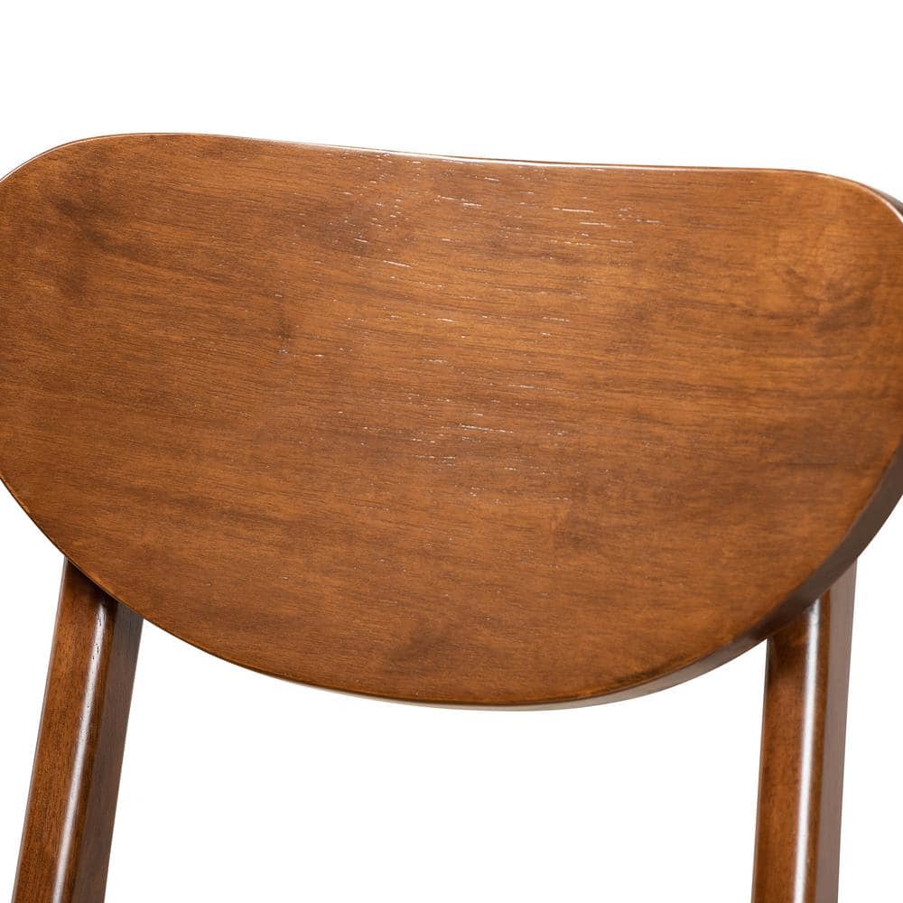 Katya Walnut Brown Wood Adjustable Counter Stools, Set of 2