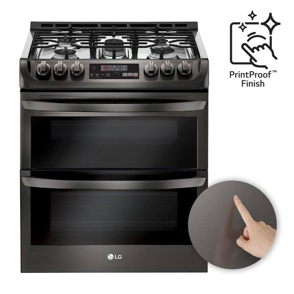 lg gas range double oven convection