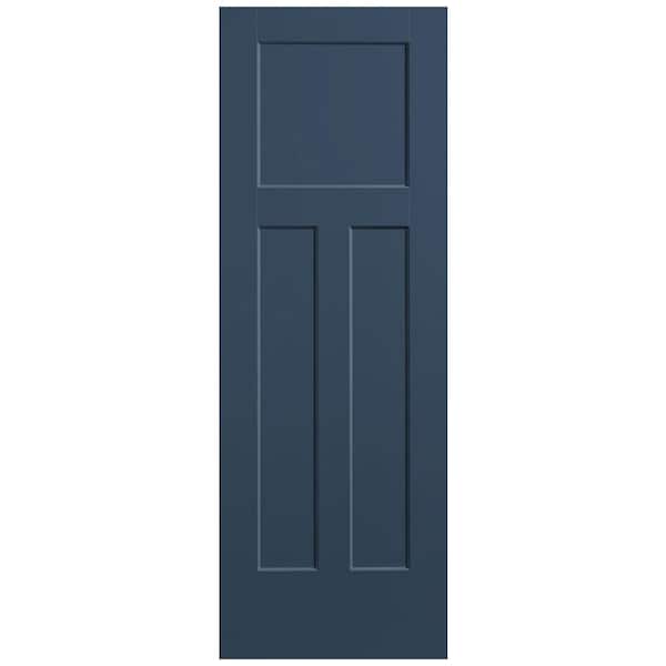 Masonite 28 in. x 80 in. 3-Panel Winslow Single Bore Solid Core Night Tide Molded Composite Interior Door Slab