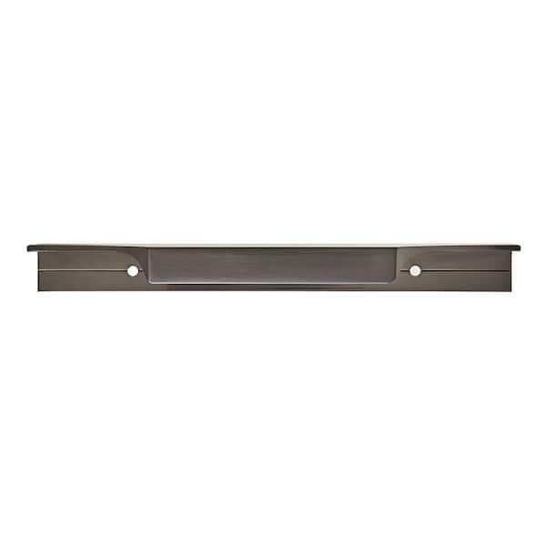 Amerock Extent 4-9/16 in. (116 mm) Black Chrome Cabinet Edge Pull