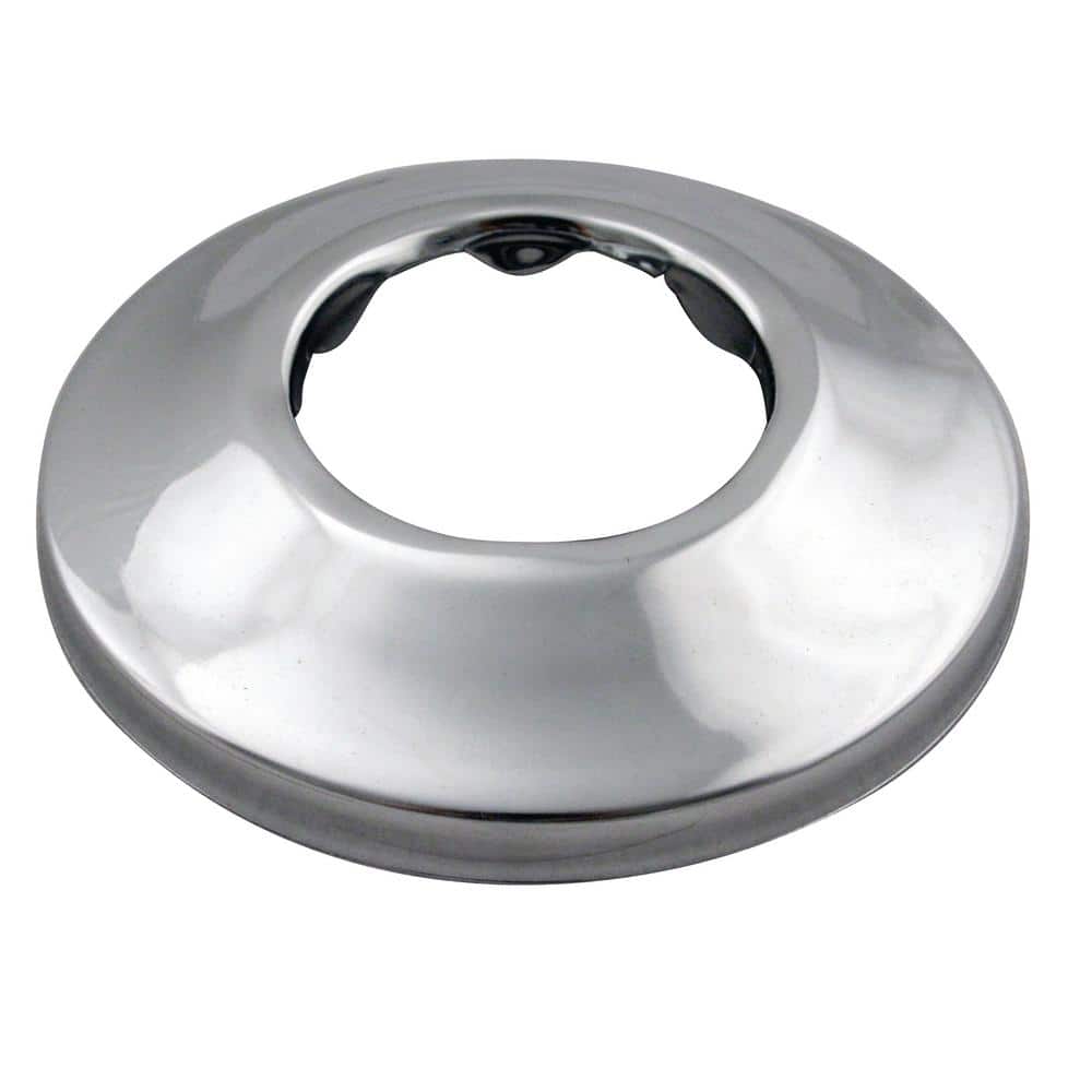 OD WestBrass D128 Polished Nickel 5/8 in 1/2 in. Nominal Low Pattern Sure Grip Flange