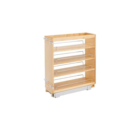 Sliding Pull-Out Shelf for Cabinets 3/8 Clear Opening Width: 2 3/8 Tall 21 3/4 Deep 20.375 Kitchen Cupboards, Pantry Drawers, Bathroom Storage etc. Full-Extension Slides & Base Mounting 