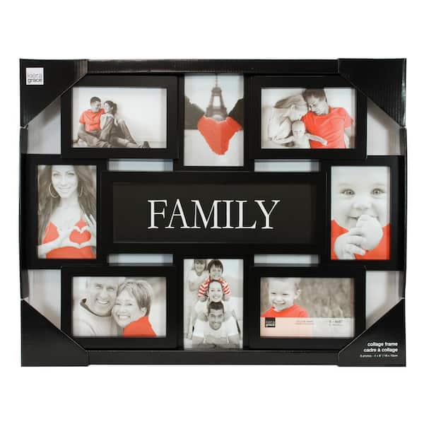 Giftgarden Multi Black Picture Frames with Mat for Multiple Sizes Photos,  Four 4x6, Four 5x7, Two 8x10 for Gallery Photo Frame Collage Wall or