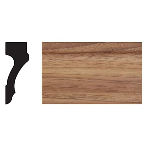 TRIMFINITY 13/16 in. x 2-1/4 in. x 96 in. Polystyrene Dark Oak Casing Molding