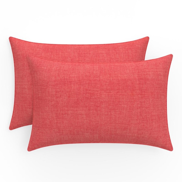 Coral lumbar throw pillow sale