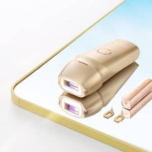Painless Hair Removal IPL Permanent Auto/Manual Modes and 5 Levels with Ice Cooling System for Women Men Leg Arm Armpit