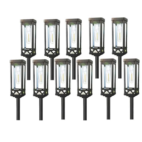 8-Pack Taller Solar Pathway Lights Outdoor Solar Garden Lights, Up to 15-Hours for Yard Landscape Lighting