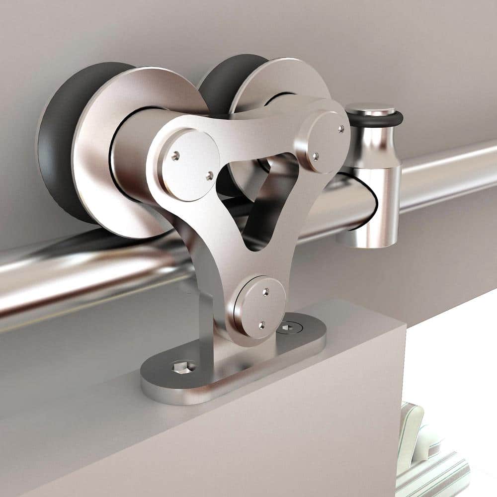 78-Inch Stainless Steel Top Mount Barn Door Hardware Kit
