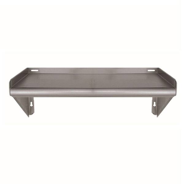 Whitehaus Collection 48 in. Knock Down Stainless Steel Wall Mount Shelf