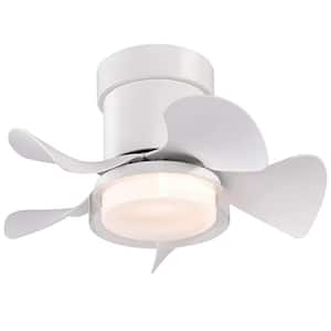 21 in. Smart Indoor White LED Light Low Noise Ceiling Fan with Remote Included