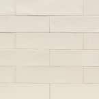 Catalina Vanilla 3 in. x 12 in. x 8 mm Polished Ceramic Subway Wall Tile (10.76 sq.ft./case)