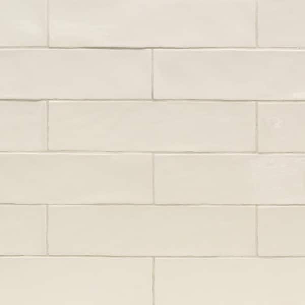 Ivy Hill Tile Catalina Vanilla 3 in. x 12 in. x 8 mm Polished Ceramic Subway Wall Tile (10.76 sq.ft./case)