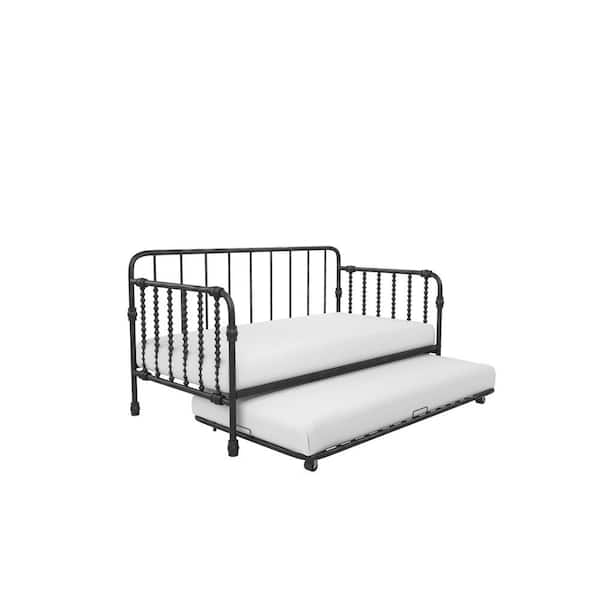 Little Seeds Monarch Hill Wren Black Twin Size Metal Daybed with ...