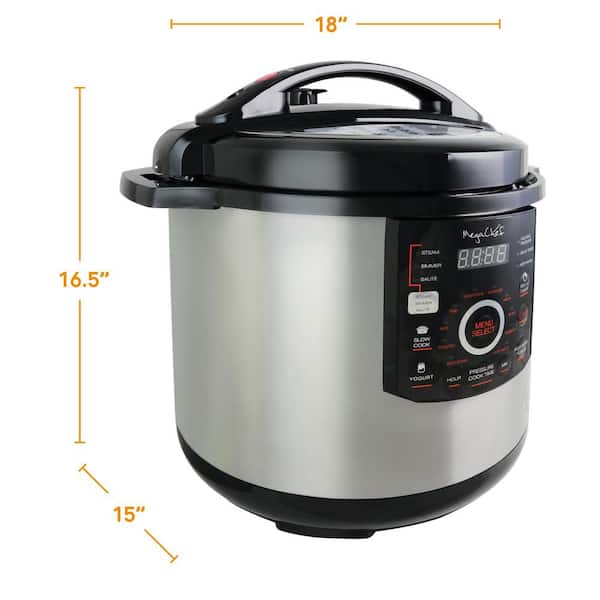12-QT, Silver GoWISE USA Electric Pressure Cooker 