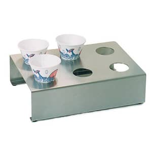 Stainless Steel Snow Cone Holder and Food Tray Attachment for Paragon Snow Cone Machine