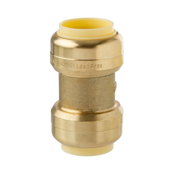 LittleWell 3/4 in. Brass Push-Fit Coupling