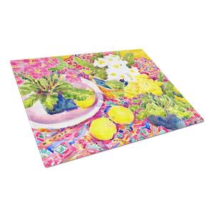 Flower - Primroses Tempered Glass Large Cutting Board