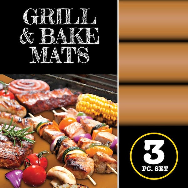 Copper Grill Mat Cooking Accessory (2-Pack) YOSHIGC10 - The Home Depot