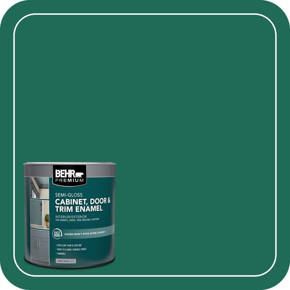 BEHR PREMIUM 1 qt. #P430-7 Sparkling Emerald Semi-Gloss Enamel
