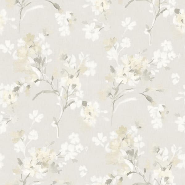 Azalea Neutral Multi-Colored Pre-Pasted Non-Woven Wallpaper