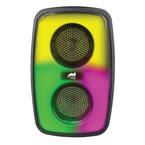 Portable Dual 4 in. Bluetooth Mini Blaze Party Speakers with Multi-Color Flame Lights