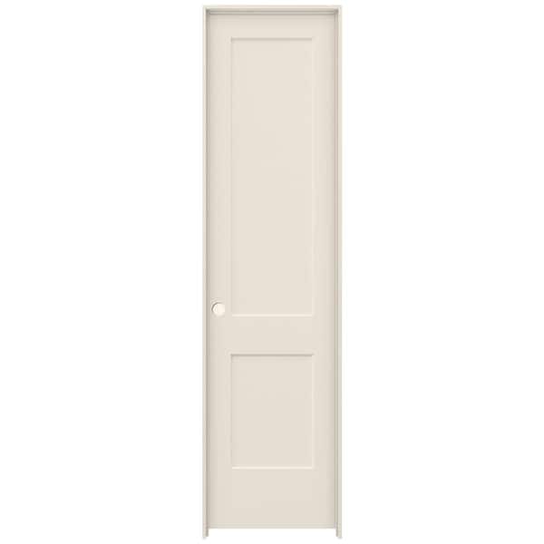 JELD-WEN 24 in. x 96 in. Monroe Primed Right-Hand Smooth Solid Core Molded Composite MDF Single Prehung Interior Door