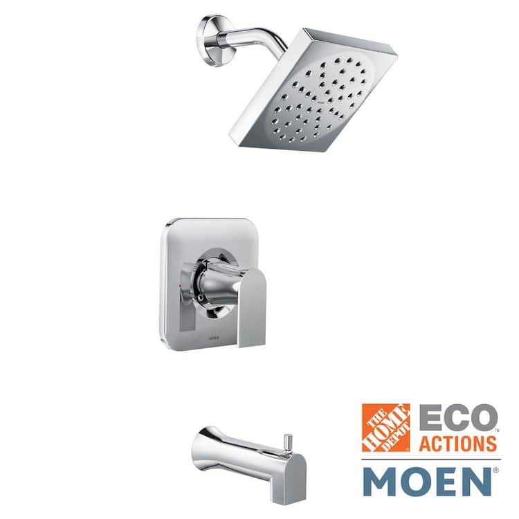 MOEN Genta SingleHandle 1Spray Tub and Shower Faucet in Chrome (Valve