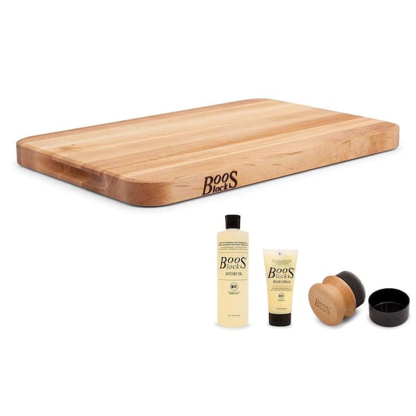 John Boos Reversible Maple Cutting Board, 18 x 12 x 2.25