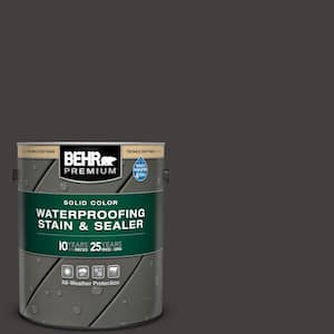 1 gal. #MQ1-35 Off Broadway Solid Color Waterproofing Exterior Wood Stain and Sealer