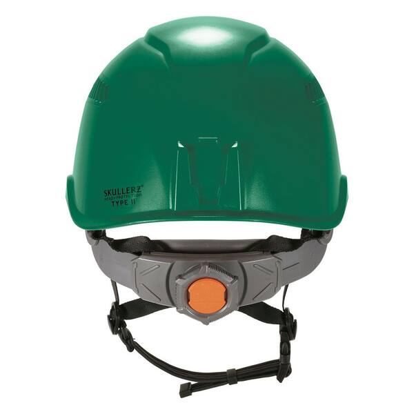 Ergodyne Skullerz Vented Short Brim Green Type 2, Class C - Safety