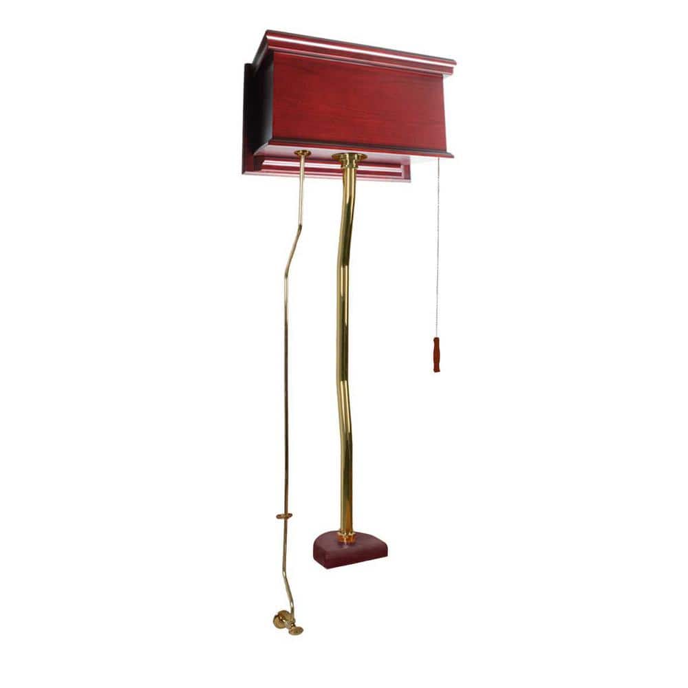 1.6 GPF Single Flush Raised Panel Wooden Toilet Tank with Gravity Fed Flushing Technology in Cherry price history on PriceWatchPro