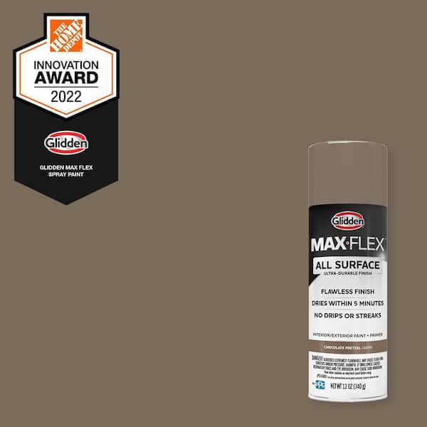 GLIDDEN MAX FLEX 12 oz. Satin Chocolate Pretzel Interior/Exterior All