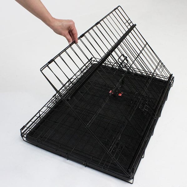 36 in. Double-Door Crate with Sliding Side Door